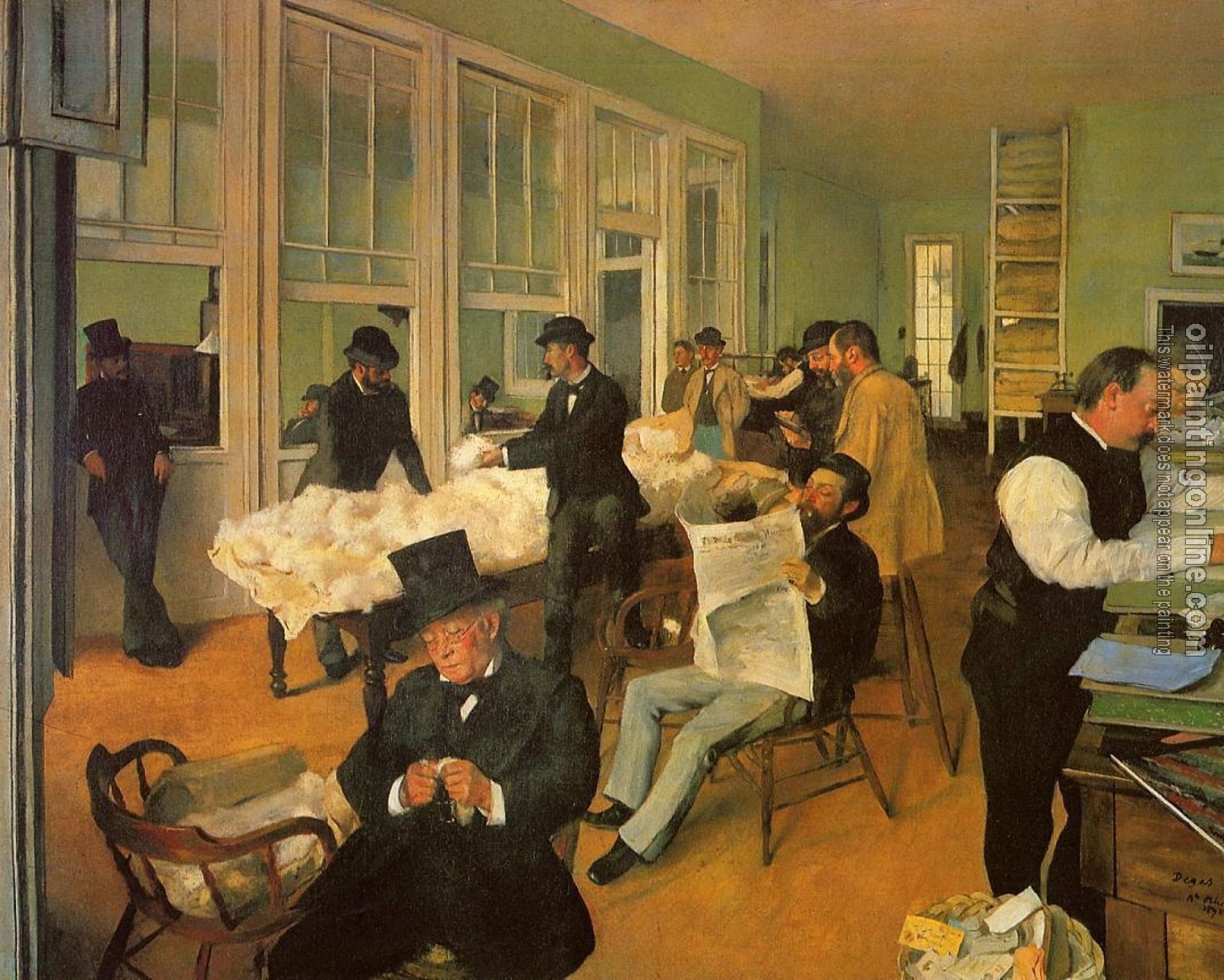 Degas, Edgar - The Cotton Exchange in New Orleans